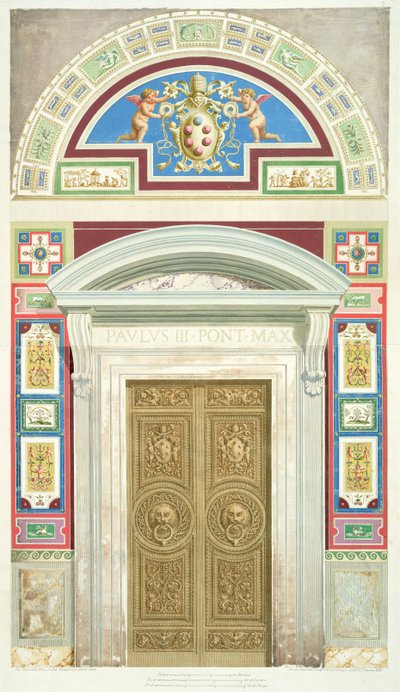Porta della Loggia di Raffaello in Vaticano, da 